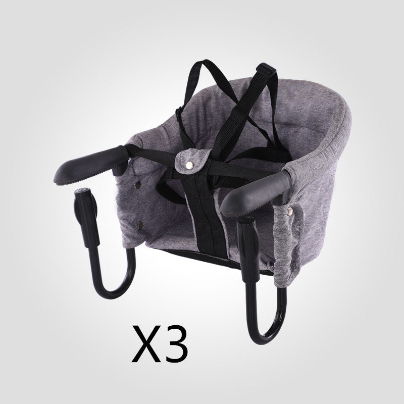 Portable Baby High Chair With Safety Belt And Seat Cover