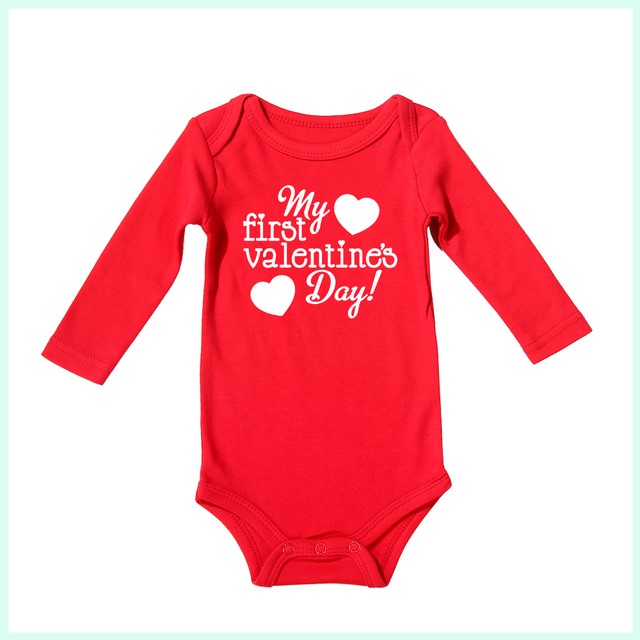 Valentine's Day Newborn Baby Summer Rompers Cotton