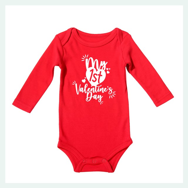 Valentine's Day Newborn Baby Summer Rompers Cotton