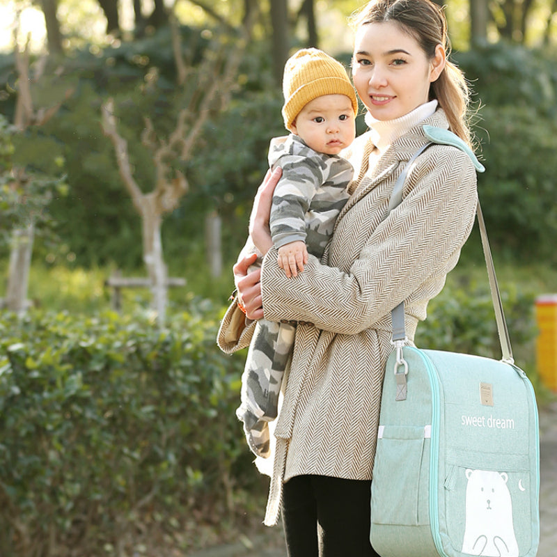 Portable Anti-Pressure Baby Crib Bed